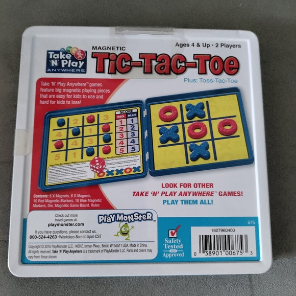 New Play Monster Tic-Tac-Toe Magnetic Game. Great for car rides! - Picture 2 of 2